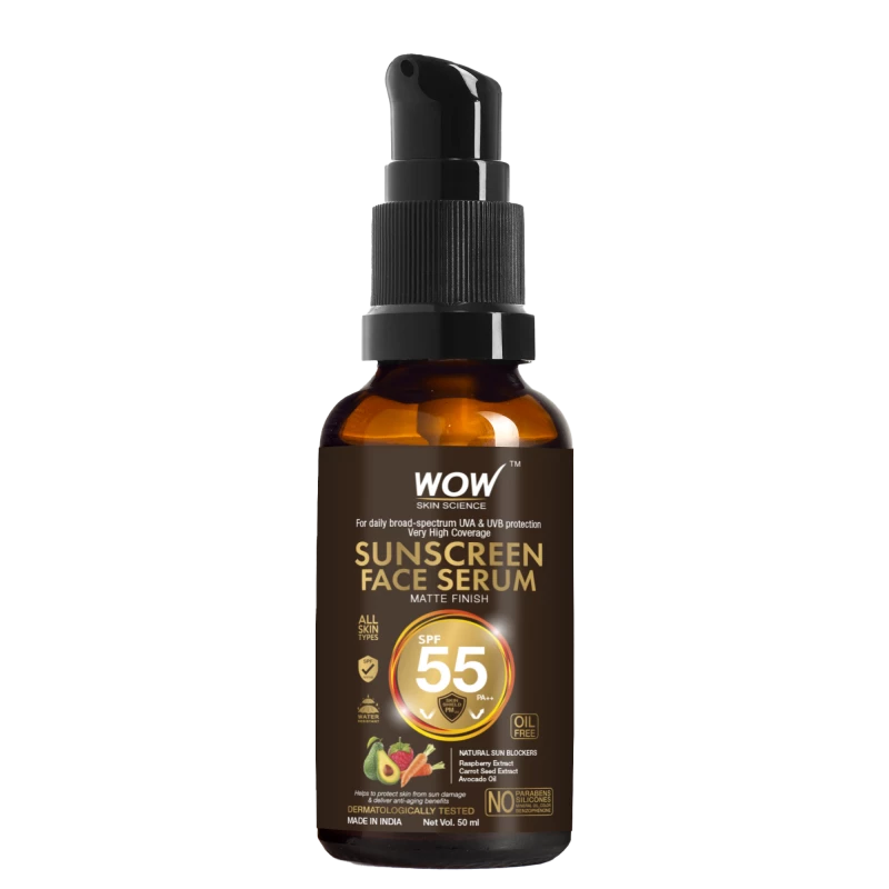 Wow SunScrean MatteFace Serum SPF55 50ML - Wow Skin Science