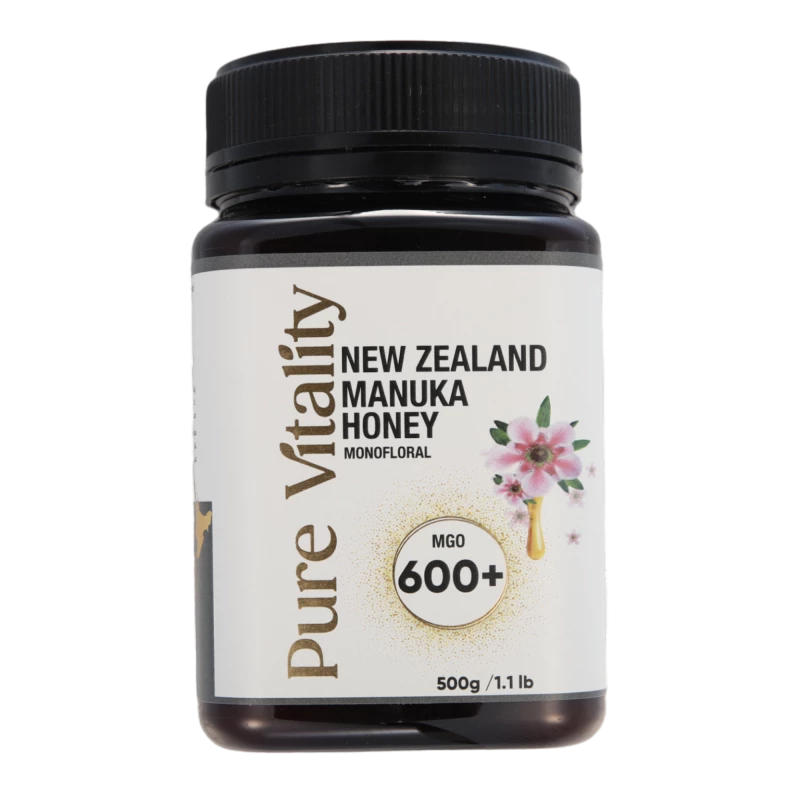 Pure Vitality Manuka Honey MGO600+ 500g - Pure Vitality Honey