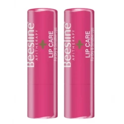 Beesline Shimmery Strawberry Lip Care  Moisturizing Treatment for Dry Lips and Lip Hydration 1+1 4gm