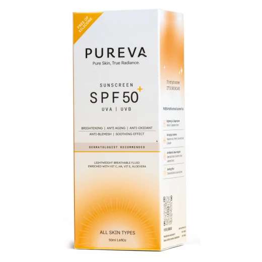 واقي شمس متعدد الوظائف SPF 50+ | مضاد للبقع، تفتيح، مكافحة الشيخوخة، تعزيز الكولاجين، امتصاص سريع من بيوريفا واقي شمس متعدد الوظائف SPF 50+ | مضاد للبقع، تفتيح، مكافحة الشيخوخة، تعزيز الكولاجين، امتصاص سريع من بيوريفا