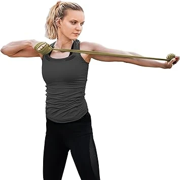Kintex Fitness Resistance Band Green, Medium Level, 0.9–4.4 kg Resistance, 2.5 m x 15 cm, 100% Natural Latex Exercise Band for Strength & Fitness - Kintex - Image 2