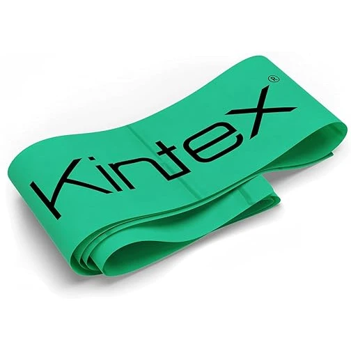 Kintex Fitness Resistance Band Green, Medium Level, 0.9–4.4 kg Resistance, 2.5 m x 15 cm, 100% Natural Latex Exercise Band for Strength & Fitness - Kintex - Image 5