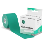 Kintex Kinesiology Sensitive Tape Green 5 cm x 5 m, Skin-Friendly Elastic Sports Tape for Sensitive Skin, Hypoallergenic Acrylic Adhesive, Latex-Free, Breathable & Water-Resistant - Kintex