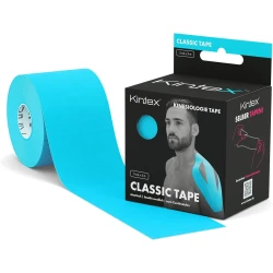 Kintex Classic Kinesiology Tape Blue 5 cm x 5 m, Elastic Sports & Physiotherapy Tape, Skin-Friendly Hypoallergenic Acrylic Adhesive, Waterproof Muscle & Joint Support Tape