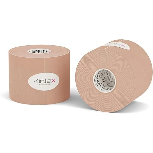 Kintex Classic Kinesiology Tape Beige 5 cm x 5 m, Elastic Sports & Physiotherapy Tape, Skin-Friendly Hypoallergenic Acrylic Adhesive, Waterproof Muscle & Joint Support Tape - Kintex - Image 5