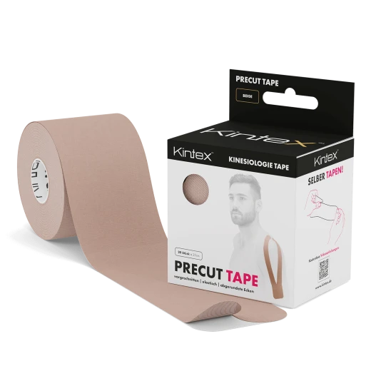 Kintex Kinesiology Precut Tape Beige, 20 Pre-Cut Strips 25 x 5 cm, Elastic Sports & Physiotherapy Tape, Hypoallergenic Acrylic Adhesive, Ready-to-Use Muscle & Joint Tape Kintex Kinesiology Precut Tape Beige, 20 Pre-Cut Strips 25 x 5 cm, Elastic Sports & Physiotherapy Tape, Hypoallergenic Acrylic Adhesive, Ready-to-Use Muscle & Joint Tape