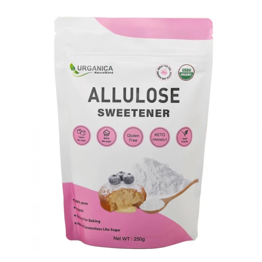 Urganica Naturalblend Allulose Sweetener (PURE) - Organic- Keto Friendly - Zero Calories -250g Natural sugar Alternative Urganica Naturalblend Allulose Sweetener (PURE) - Organic- Keto Friendly - Zero Calories -250g Natural sugar Alternative