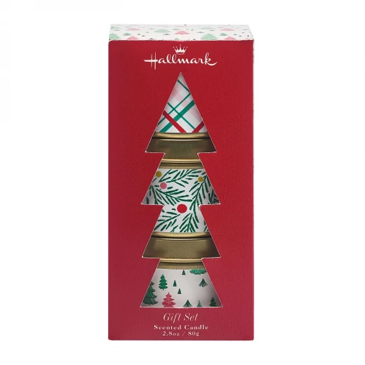 Hallmark  Holiday Scented Candle Tins, 3-Pack  each 2.8 oz - Hallmark - Image 2