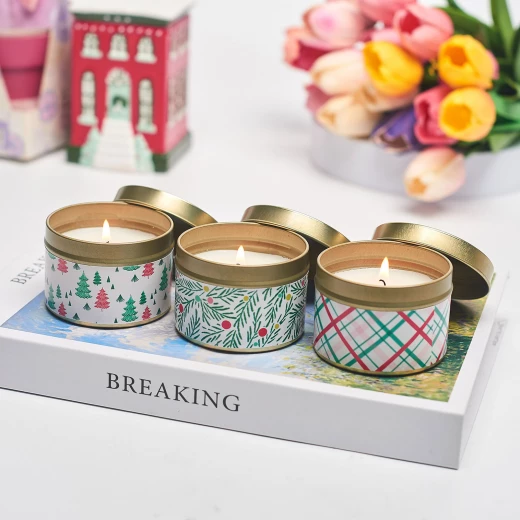 Hallmark  Holiday Scented Candle Tins, 3-Pack  each 2.8 oz
