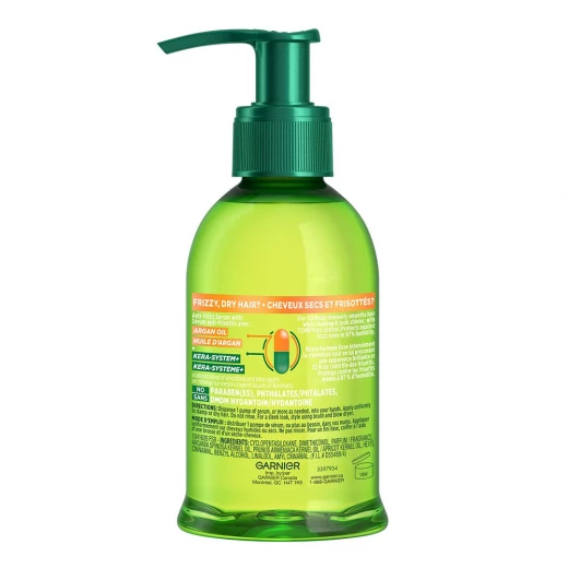Garnier Fructis Sleek & Shine Anti-Frizz Serum 150ml, lightweight formula nourishes hair for smoothness and shine, reduces frizz and flyaways, improves manageability and provides long-lasting humidity protection - Garnier - Image 2