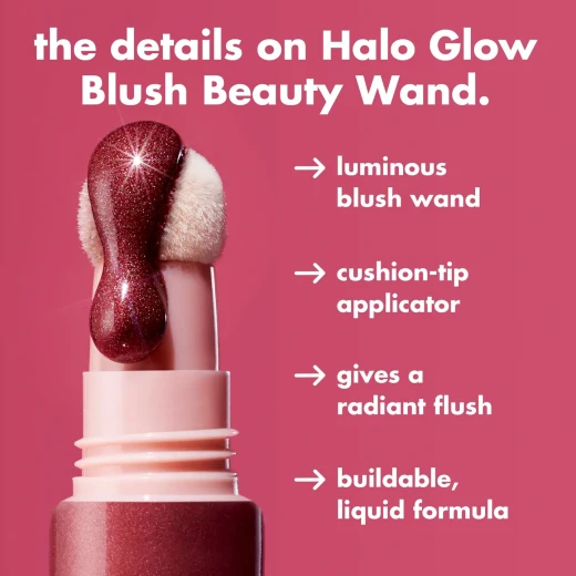 e.l.f. Halo Glow Blush Beauty Wand – Pink Me Up Shade, Liquid Blush with Natural Radiant Finish, Lightweight & Blendable Formula, Long-Lasting, Suitable for All Skin Types, 10 ml - e.l.f. - Image 4