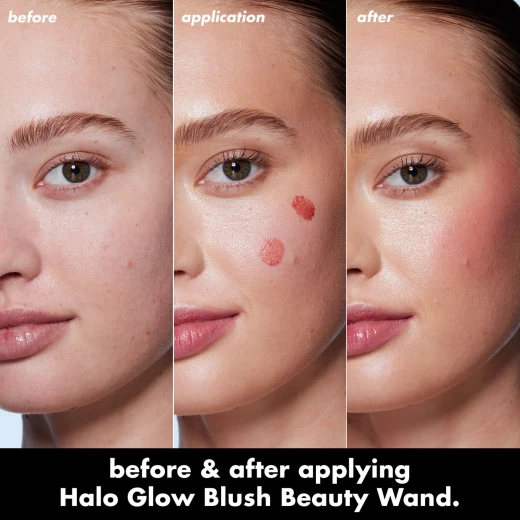 e.l.f. Halo Glow Blush Beauty Wand – Pink Me Up Shade, Liquid Blush with Natural Radiant Finish, Lightweight & Blendable Formula, Long-Lasting, Suitable for All Skin Types, 10 ml - e.l.f. - Image 2