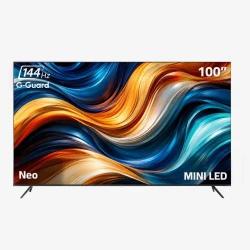 جي جارد تلفزيون ذكي جوجل 100 بوصة نيو سي كيو جي 4K ميني كيو ال اي دي، اتش دي ار 10 بلس، دولبي فيجن اي كيو
