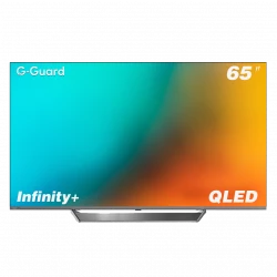 تلفزيون جي-جارد إنفينيتي+ 65 بوصة 4K QLED جوجل، تصميم بدون إطار، HDR10+، تلفزيون ذكي