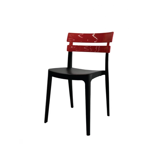 Durable stackable outdoor plastic chair from La Chaise Durable stackable outdoor plastic chair from La Chaise