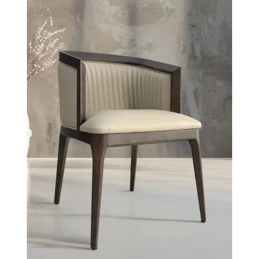 Wooden chair with arms from La Chaise