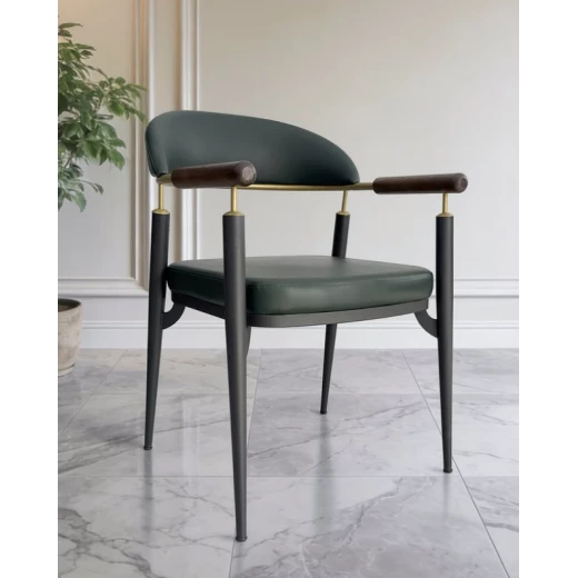 This metal-framed chair from Lashes features a modern and sturdy design, measuring 82 cm in height, 55 cm in width, 60 cm in depth, and with a seat height of 47 cm. It provides high stability and ideal comfort for the dining room or office This metal-framed chair from Lashes features a modern and sturdy design, measuring 82 cm in height, 55 cm in width, 60 cm in depth, and with a seat height of 47 cm. It provides high stability and ideal comfort for the dining room or office