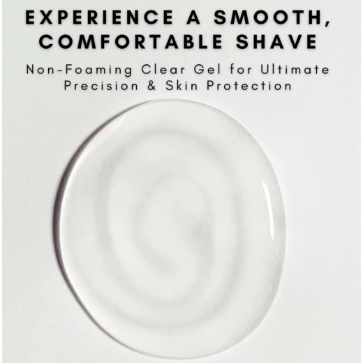 OMWAH Clear Shaving Gel 16.9oz with Vitamin E – Sensitive Skin Formula, Smooth Glide, Razor Burn Protection, Barber & Home Use - Omwah - Image 3