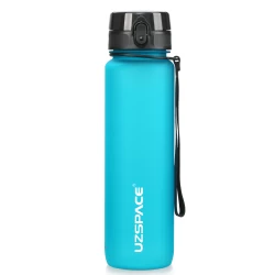 UZSPACE Plastic Water Bottle 1000 ml Aurora Blue, One Piece