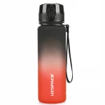 UZSPACE Sports Plastic Water Bottle 500 ml Black and Red, One Piece - Uzspace