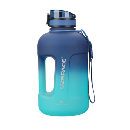 UZSPACE Sports Plastic Water Bottle 2300 ml Light Blue and Dark Blue, One Piece UZSPACE Sports Plastic Water Bottle 2300 ml Light Blue and Dark Blue, One Piece