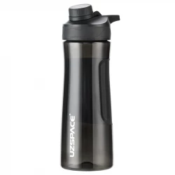UZSPACE Plastic Water Bottle for Daily Use with a 730ml in Black color