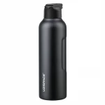 UZSPACE Stainless Steel Thermal Water Bottle with Leak-Proof Lid  with a 550 ml in Black color - Uzspace