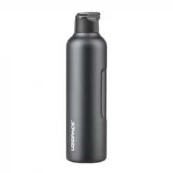 UZSPACE Stainless Steel Thermal Water Bottle with Magnetic Leak-Proof Lid  with a 950 ml in Black color