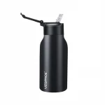 UZSPACE Stainless Steel Thermal Water Bottle with Magnetic Leak-Proof Lid  with a 600 ml in Black color - Uzspace