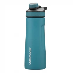 UZSPACE Stainless Steel Thermal Water Bottle with Magnetic Leak-Proof Lid  with a 520 ml in Cyan color
