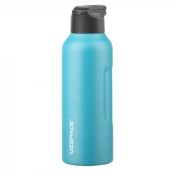 UZSPACE Stainless Steel Thermal Water Bottle with Leak-Proof Lid  with a 550 ml in Cyan color