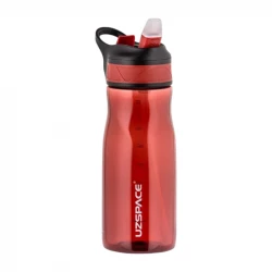 UZSPACE Plastic Water Bottlewith a 1000 ml in Red color