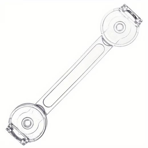 Child Safety Locks No Drill Adjustable Cabinet Drawer Latch Set of 2 - Image 6