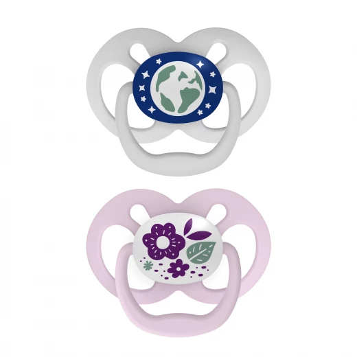 Dr. Brown’s Advantage Glow-in-the-Dark Pacifier, 100% Silicone Baby Paci Symmetrical Soother, 6-18m, BPA free - Dr. Brown's - Image 4