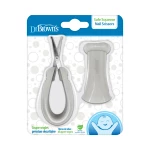 Dr. Brown’s Safe Squeeze Baby Nail Scissors, Rounded Tip Clippers for Infant Grooming & Care, Includes Protective Case - Dr. Brown's