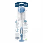 Dr. Brown’s Baby Bottle Brush with Suction Cup Stand and Nipple Cleaner, Blue, BPA Free - Dr. Brown's