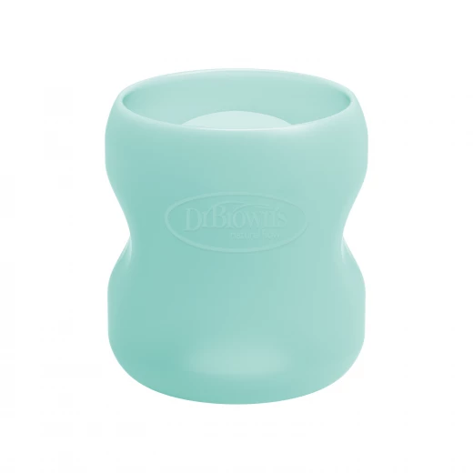 Dr.Browns Wide -Neck Glass Bottle Silicone Sleeve , 5 oz / 150ml , Mint ,  1-pack - Dr. Brown's - Image 2
