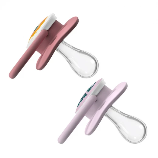 Dr. Brown's Advantage Pacifier - Stage 1 ( 0-6 ) months, 2-Pack, Pink  - Dr. Brown's - Image 3