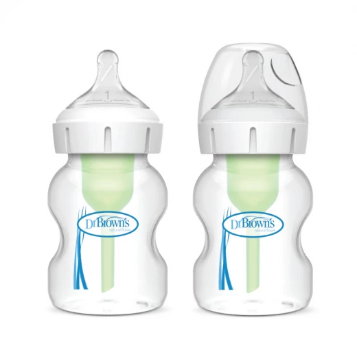 Dr. Brown’s Plastic Wide-Neck  Options+ Bottle, 5 oz /150 ml , 2-pack - Dr. Brown's - Image 2
