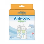Dr. Brown’s Plastic Wide-Neck  Options+ Bottle, 5 oz /150 ml , 2-pack - Dr. Brown's