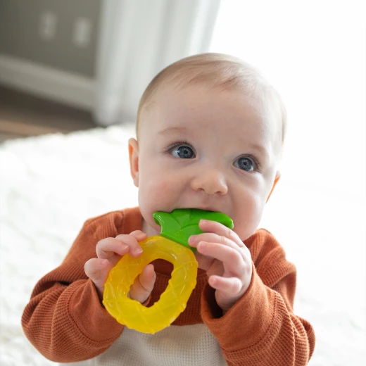 Dr.Brown's AquaCool Water-Filled Teether, Pineapple & Apple, 2-Pack , Refrigerator-safe - Dr. Brown's - Image 5