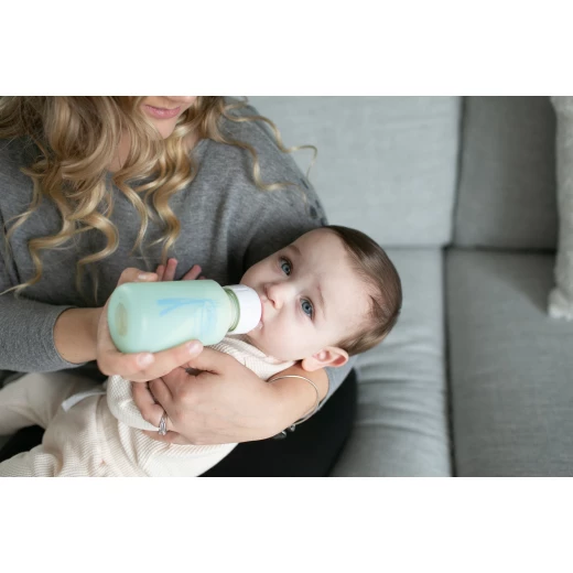 غطاء سيليكون للرضاعات  الزجاج ذات العنق الضيق، سعة 4 أونصة / 120 مل ، لون نعناع ، عبوة واحدة من دكتور براونز - دكتور براونز - Image 4