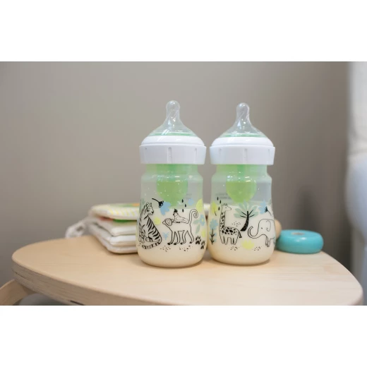 Dr.Browns Plastic Wide-Neck Options+ Bottle, 5 oz/ 150ml , Jungle Design, 2-Pack - Dr. Brown's - Image 3