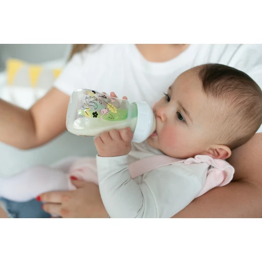 Dr.Browns Plastic Wide-Neck Options+ Bottle, 5 oz/ 150ml , Woodland Design, 2-Pack - Dr. Brown's - Image 2