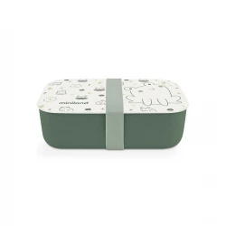 Miniland Frog Lunch Box very resistant and durable material with a silicone band on the lid for a fully airtight closure