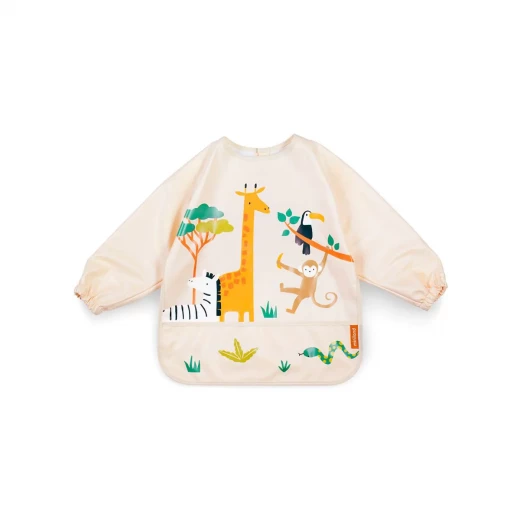 Miniland Long-Sleeve Bib with light, waterproof and resistant material , JUNGLE Miniland Long-Sleeve Bib with light, waterproof and resistant material , JUNGLE