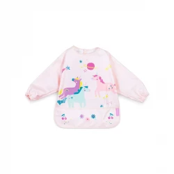 Miniland Long-Sleeve Bib with light, waterproof and resistant material , FANTASY