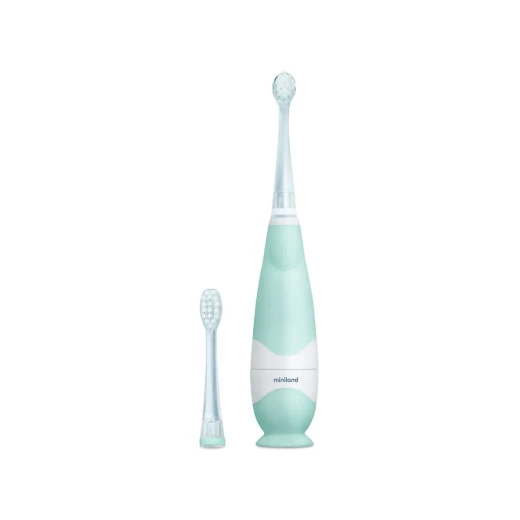 Miniland - Kids Electric Toothbrush 6+months with two interchangeable heads Miniland - Kids Electric Toothbrush 6+months with two interchangeable heads