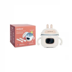 Miniland Portable Food Warmer Waterproof , With Fork and Spoon , 400 ml capacity ,  high-capacity battery (7500mAh)