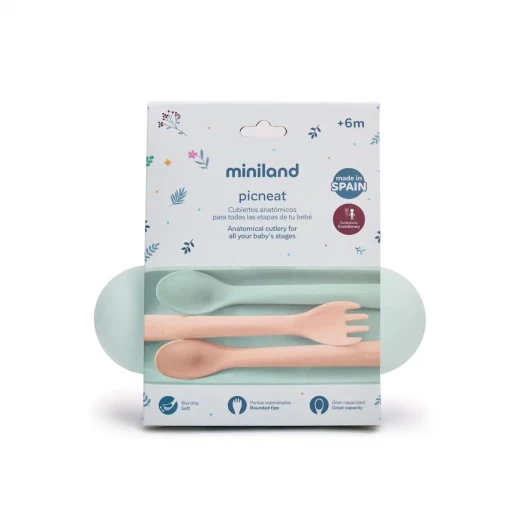 Miniland Cutlery Set of 3pcs , high-quality materials, designed for safe and long-lasting use - Miniland - Image 3